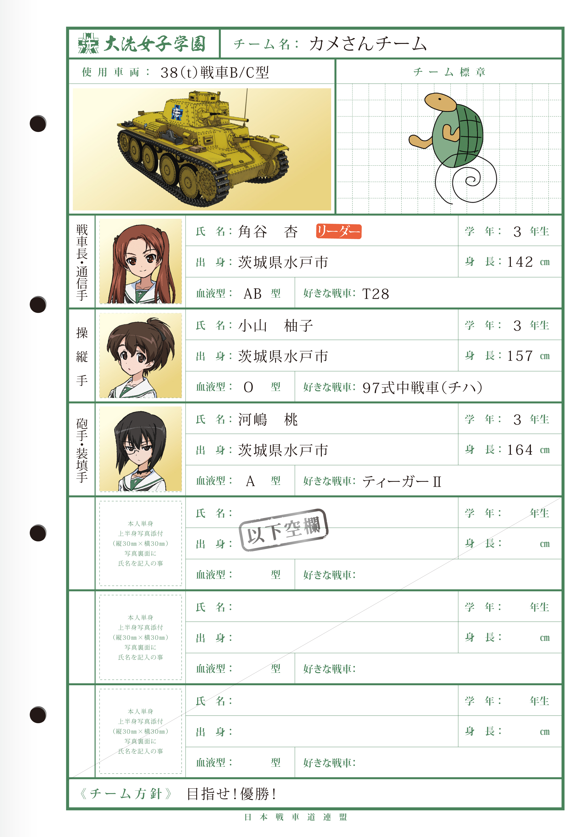 名簿 配布コンテンツ スペシャル ガールズ パンツァー Girls Und Panzer 公式サイト