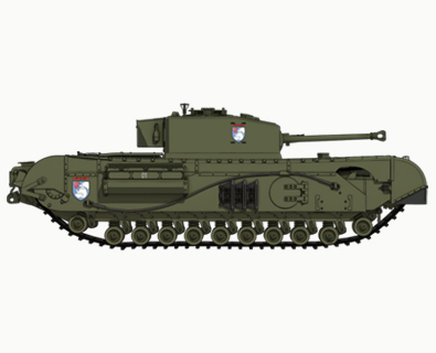 Mk.Ⅳ歩兵戦車チャーチルMk.Ⅶ｜ガールズ＆パンツァー(GIRLS und 